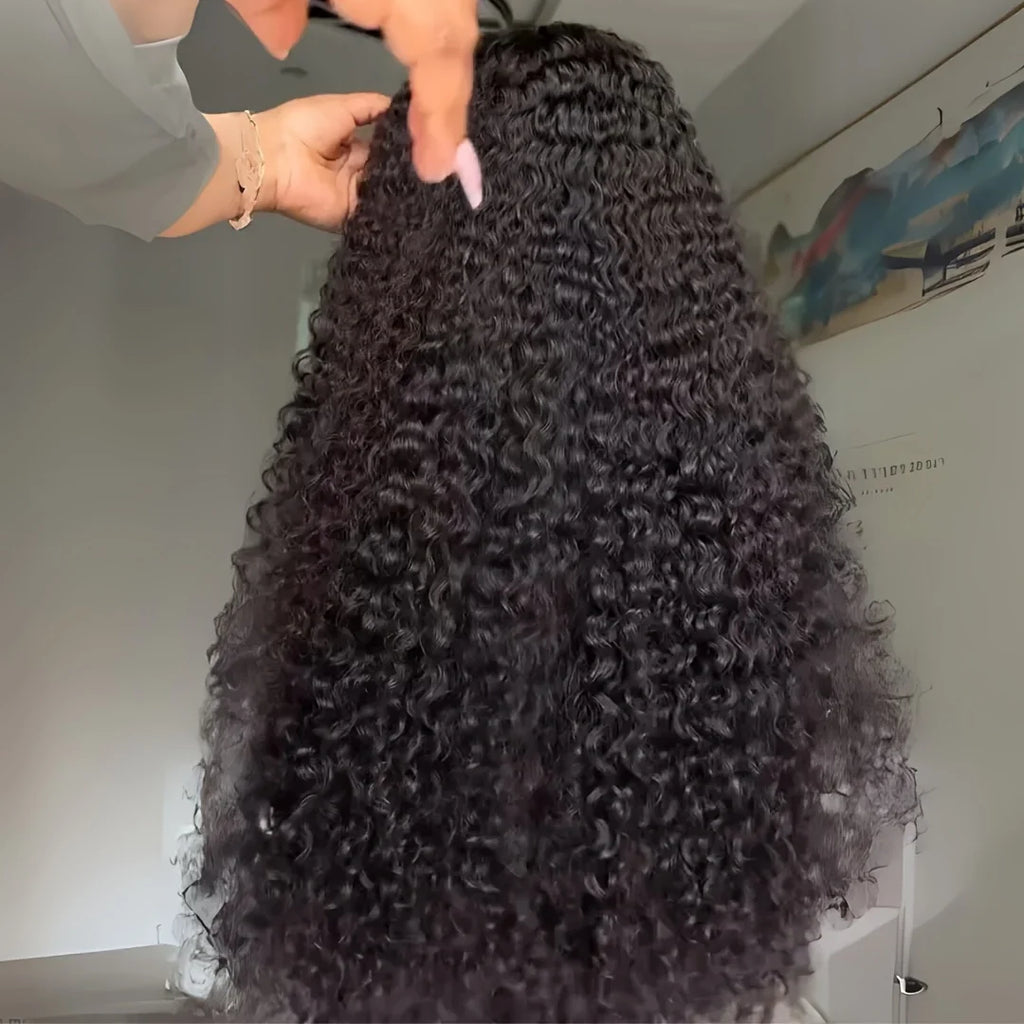 30" Long Kinky Curly Human Hair
