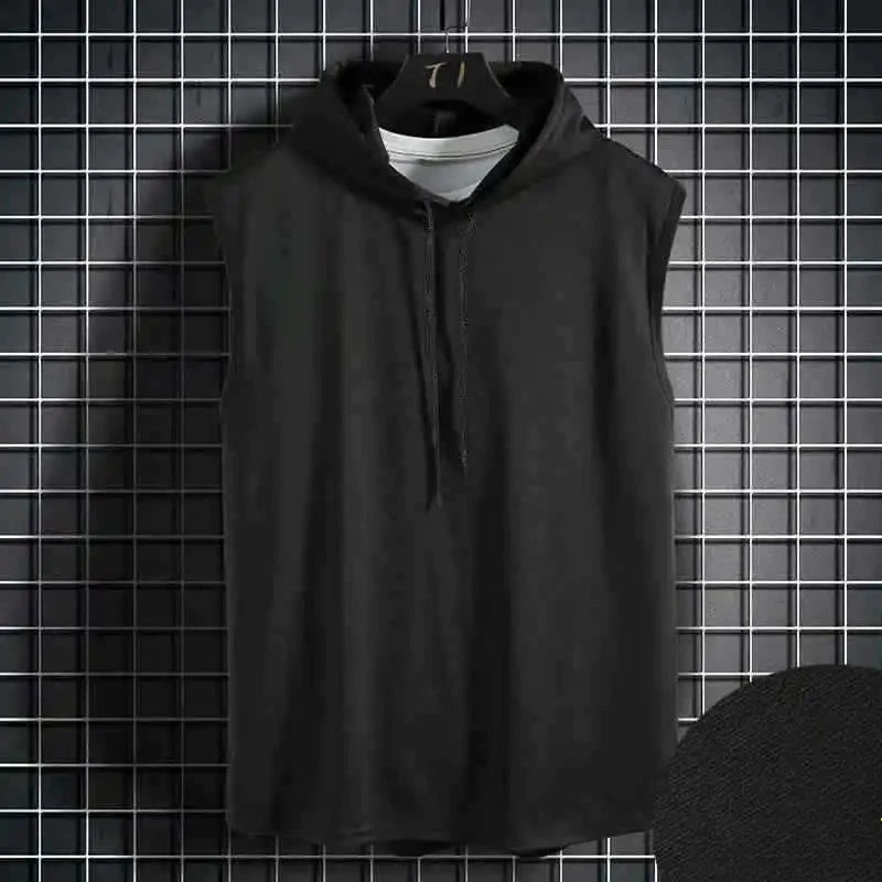 Men Tie Collar Hooded
