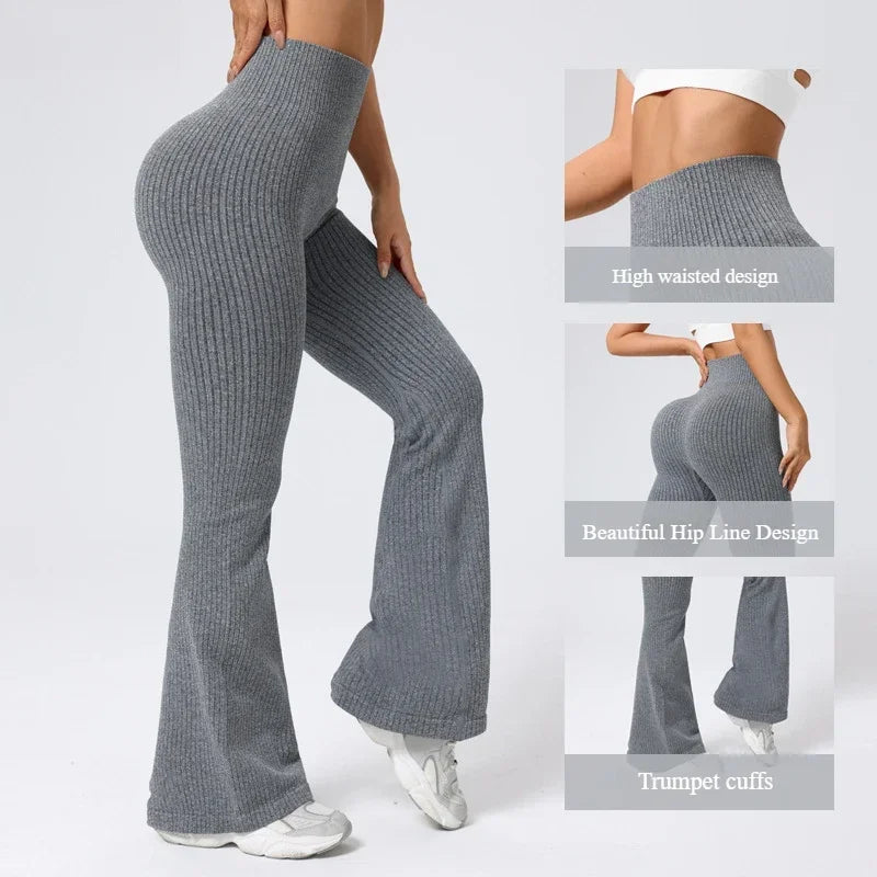Waist Yoga Flared Pants