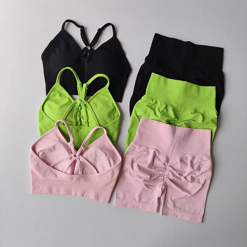 2 Pcs Yoga Sets Women