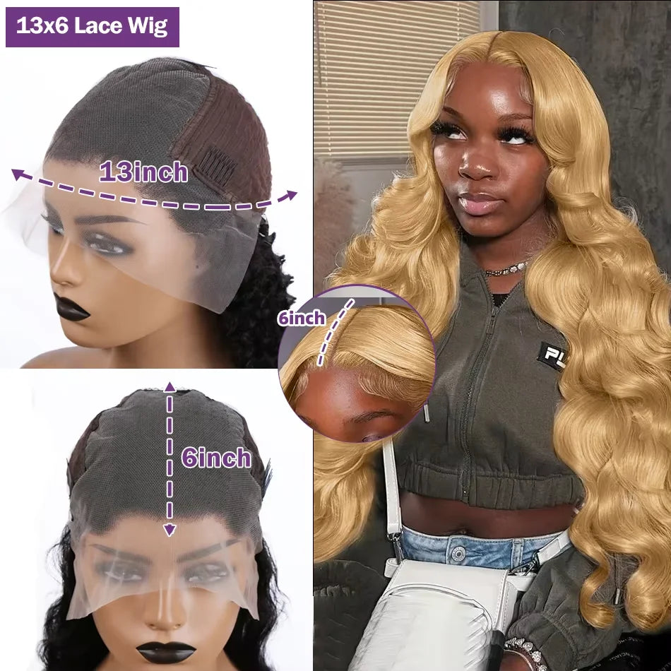 30# Honey Blonde Wig Human Hair