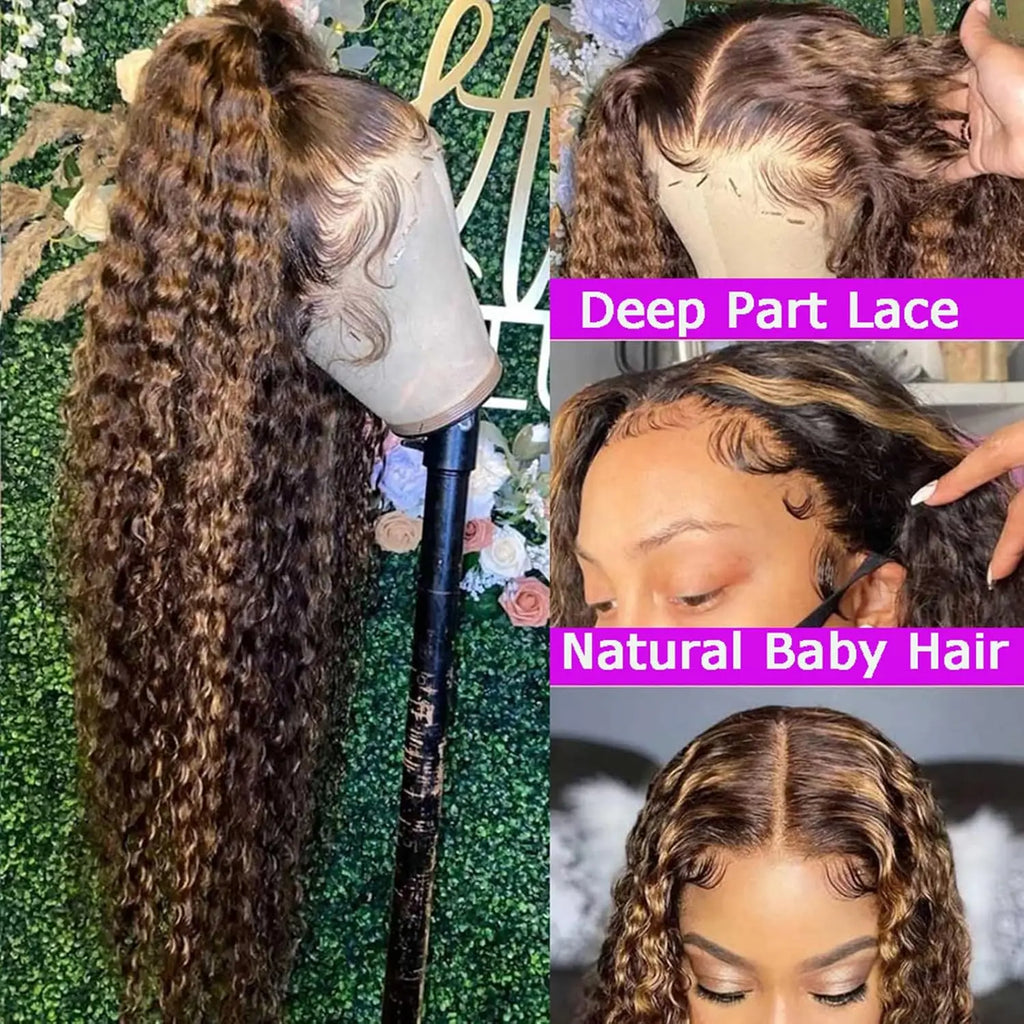 13x4/5x5 HD Transparent Lace Frontal Deep Wave