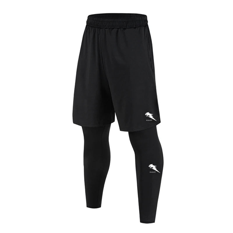 Men 2 in 1 Running Pants