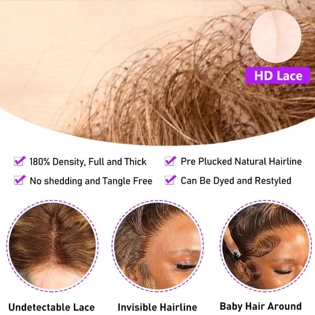 13x4/5x5 HD Transparent Lace Frontal Deep Wave