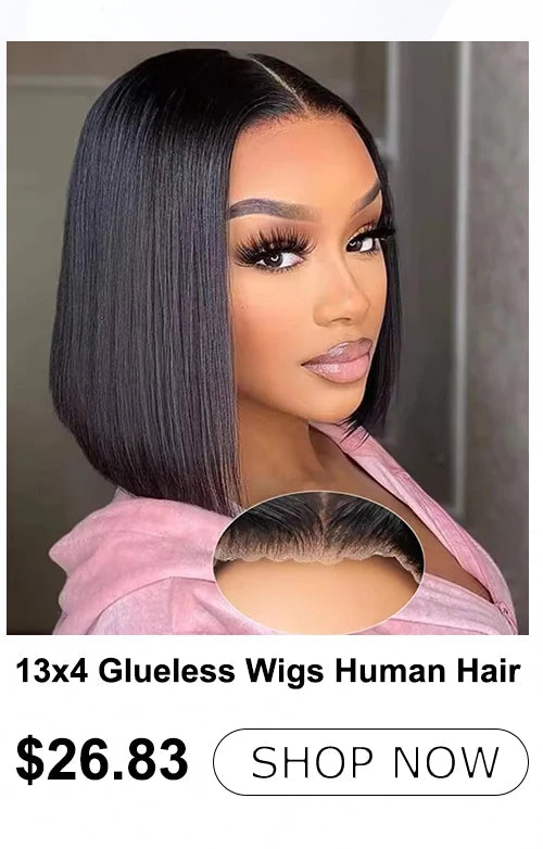 13x4 Curly Bob Wig Human Hair