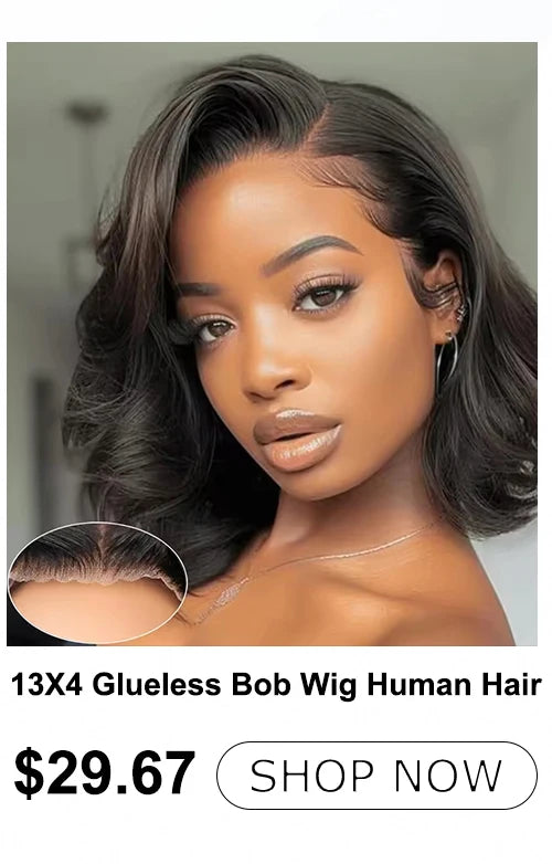 13x4 Curly Bob Wig Human Hair