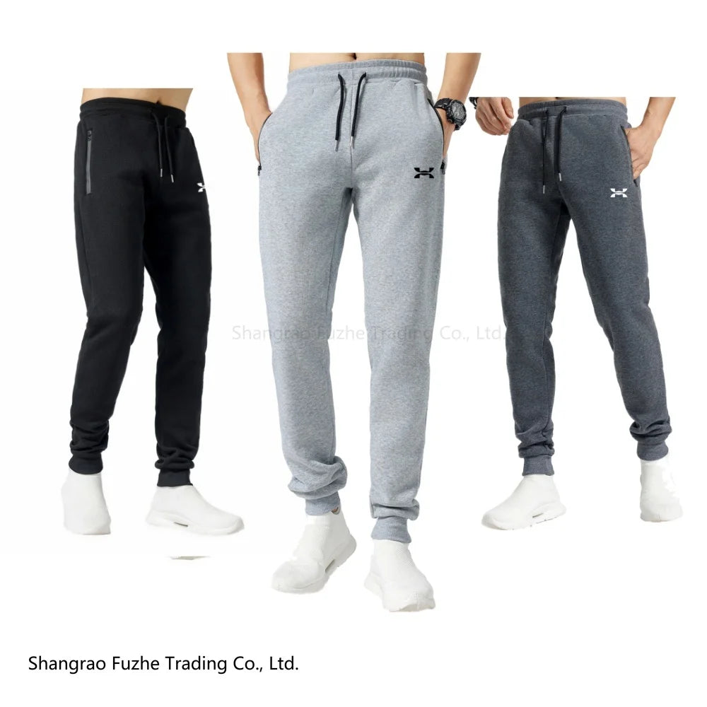 Men Zip Pocket Fleece Pants