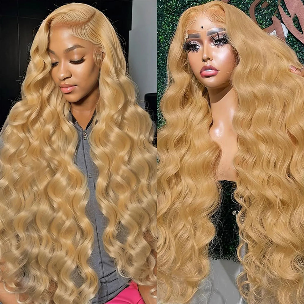 27 Honey Blonde Wig Human Hair