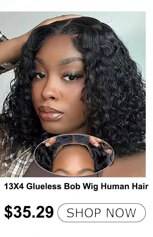 13x4 Curly Bob Wig Human Hair