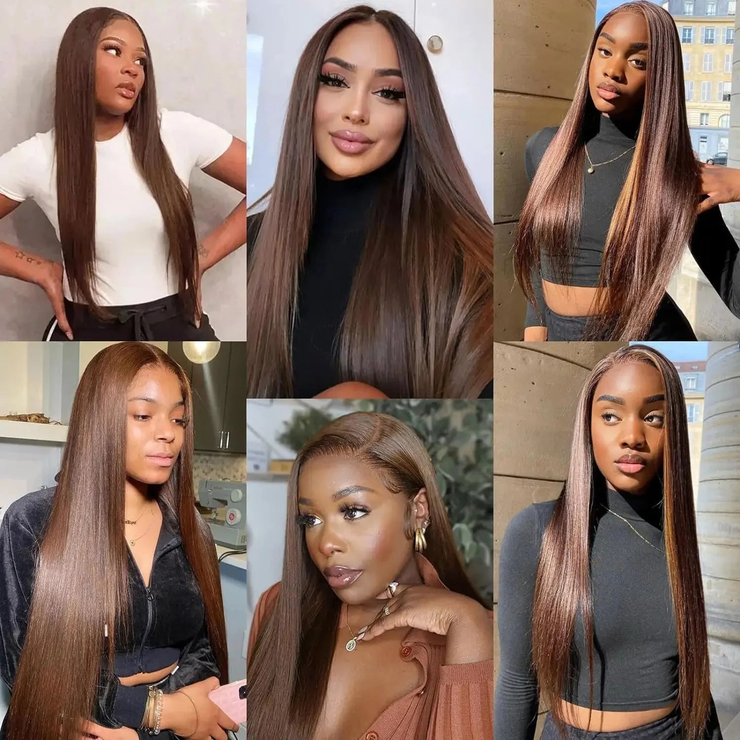 100% Vietnamese Chocolate Brown Human Hair Wigs Super Double Drawn Hd Lace Wig 13x6 Human Hair 13x4 Lace Frontal Wigs For Women