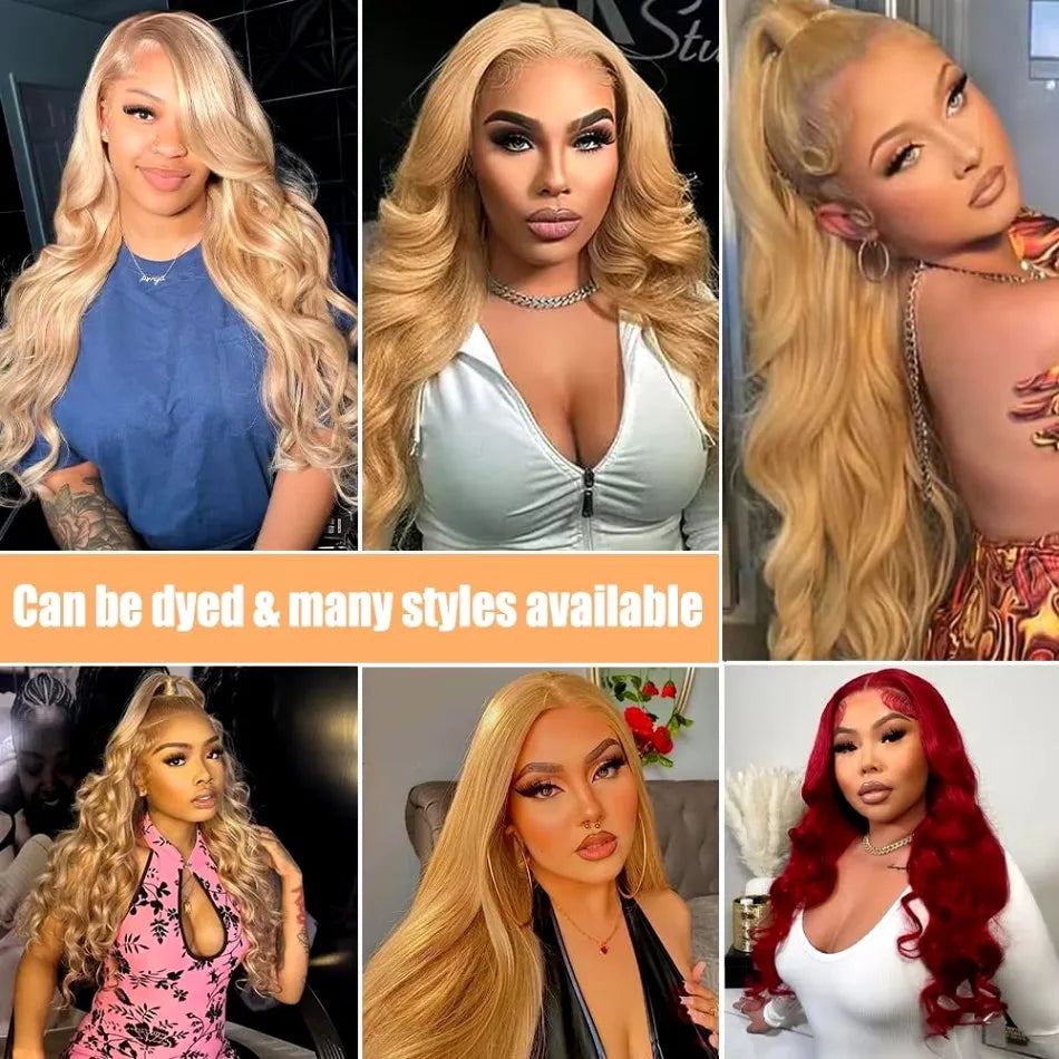 27 Honey Blonde Wig Human Hair