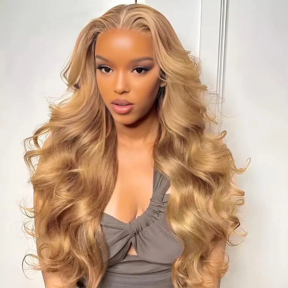 27 Honey Blonde Wig Human Hair
