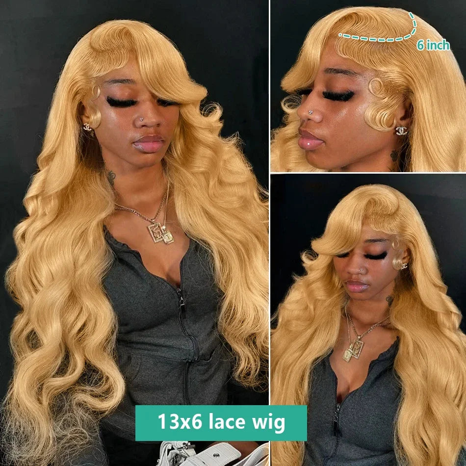 30# Honey Blonde Wig Human Hair