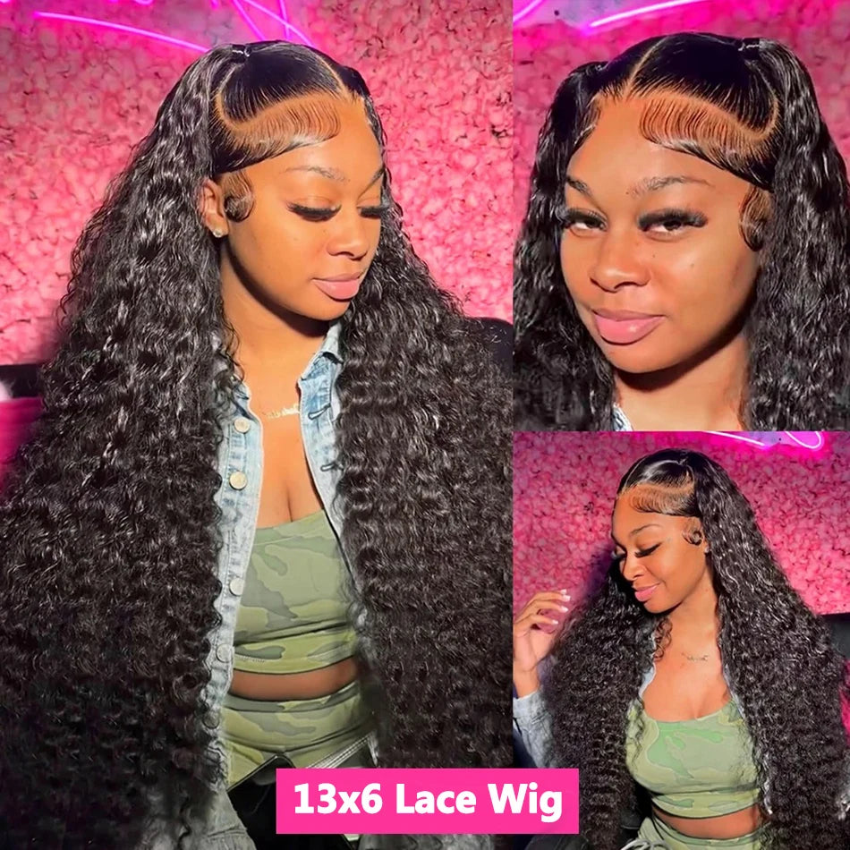 13x6 Malaysian Curly Human Hair Wigs