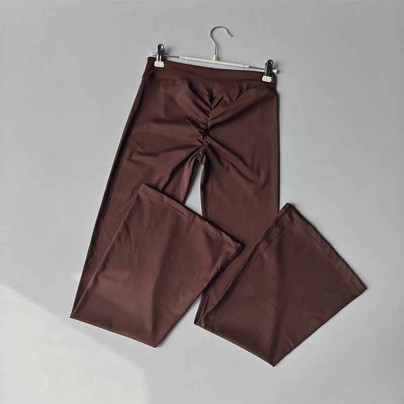Women's Cross Waist Flare Pants