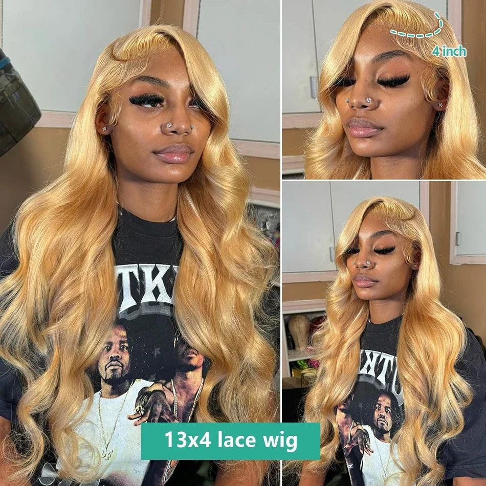 30# Honey Blonde Wig Human Hair