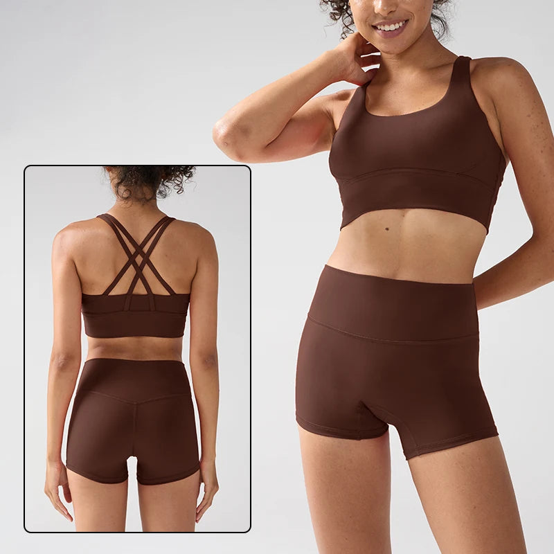 2 Pieces Solid Color Women