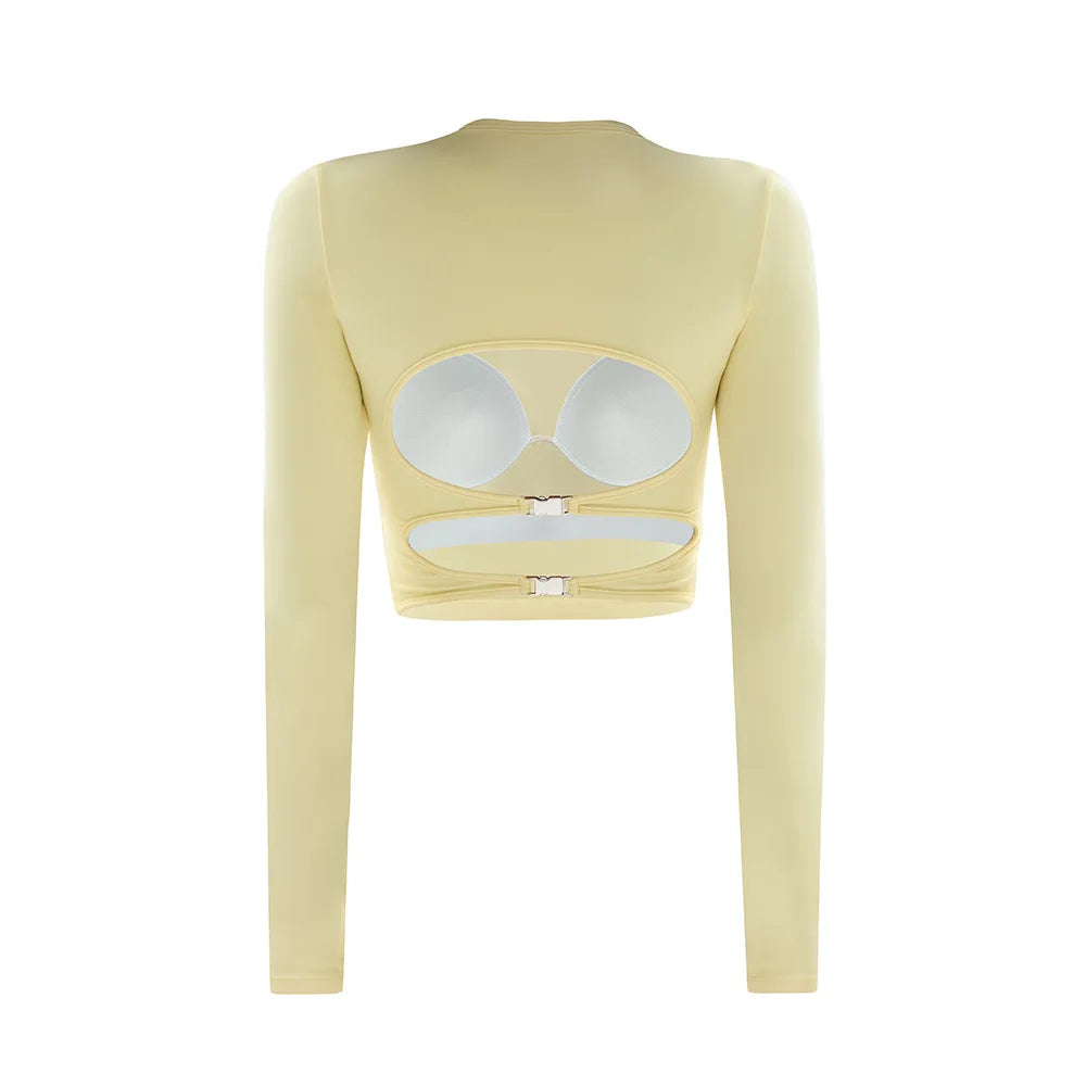 Women's Cutout Back Yoga Top