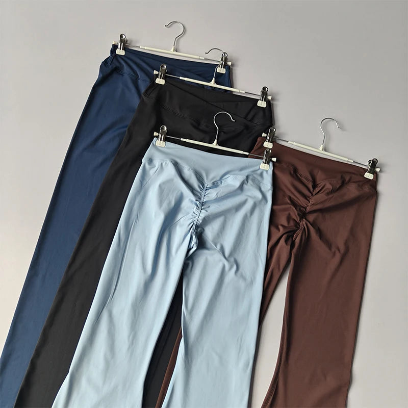 Women's Cross Waist Flare Pants