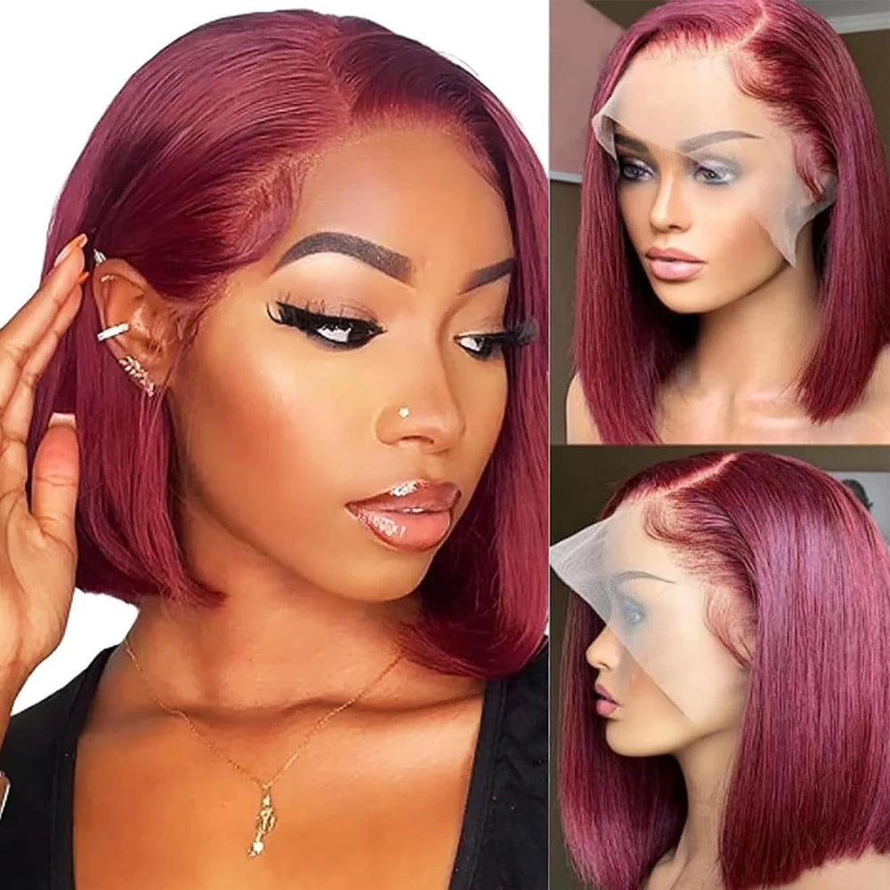 Bob Wig Human Hair 13x4 Hd Lace Front Human Hair Wigs