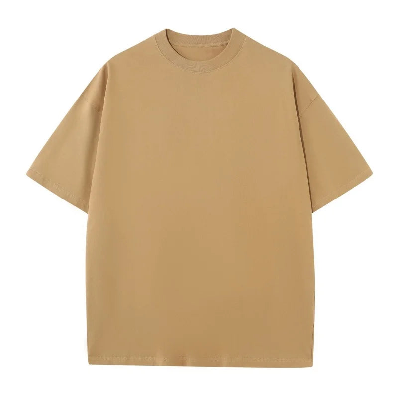 230G M-5XL Solid T Shirt