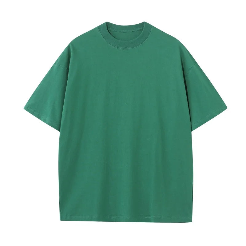 230G M-5XL Solid T Shirt