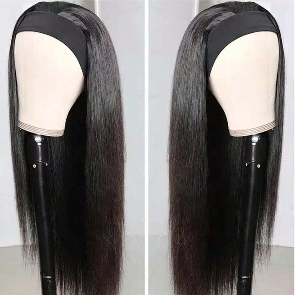 Headband Wig Human Hair