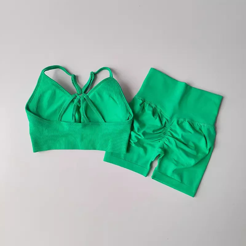 2 Pcs Yoga Sets Women