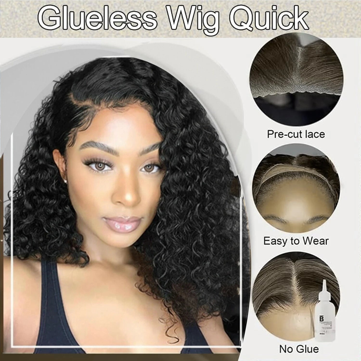 13x4 Curly Bob Wig Human Hair