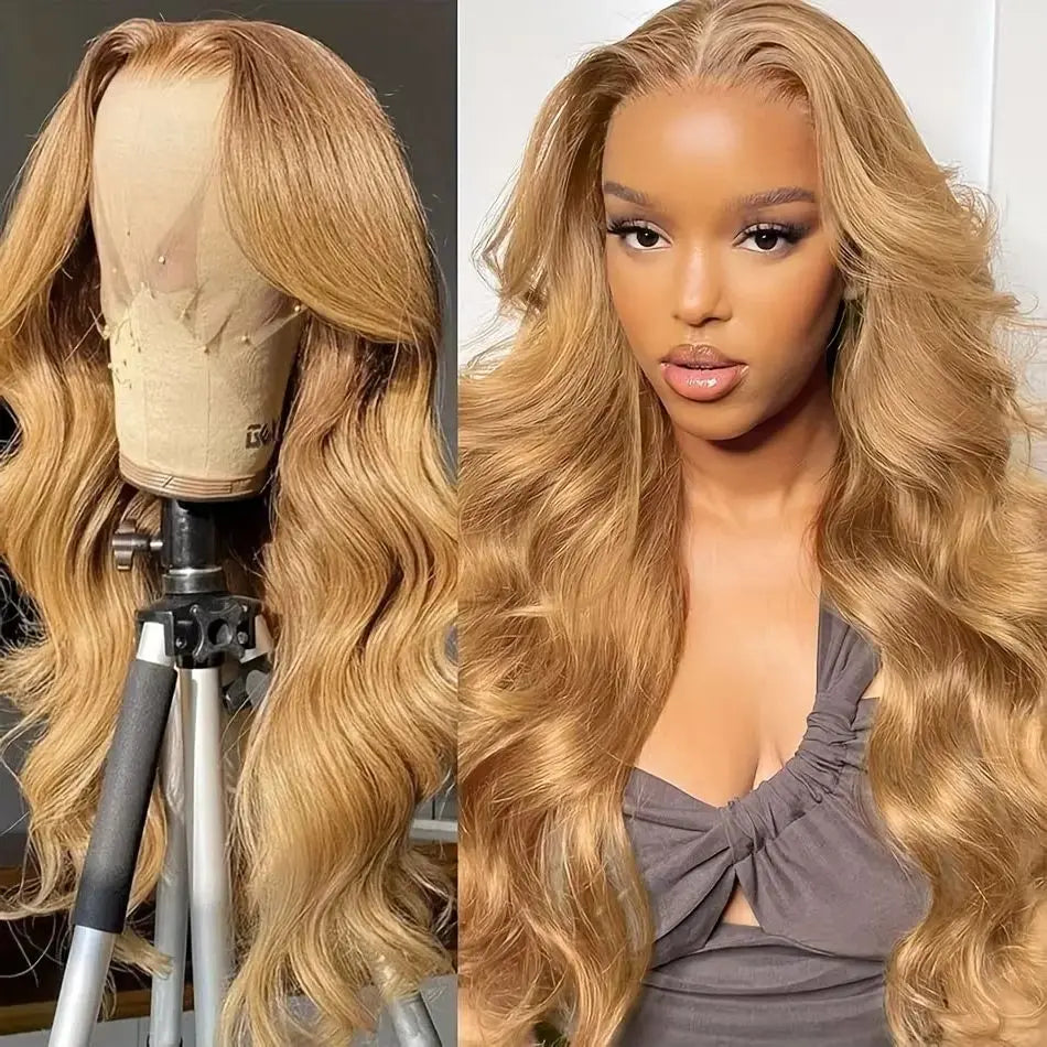30# Honey Blonde Wig Human Hair