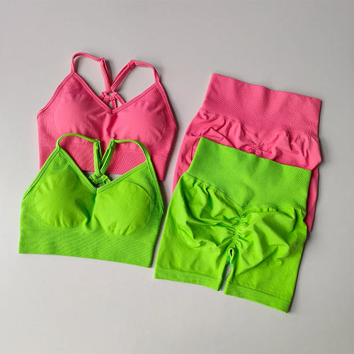 2 Pcs Yoga Sets Women