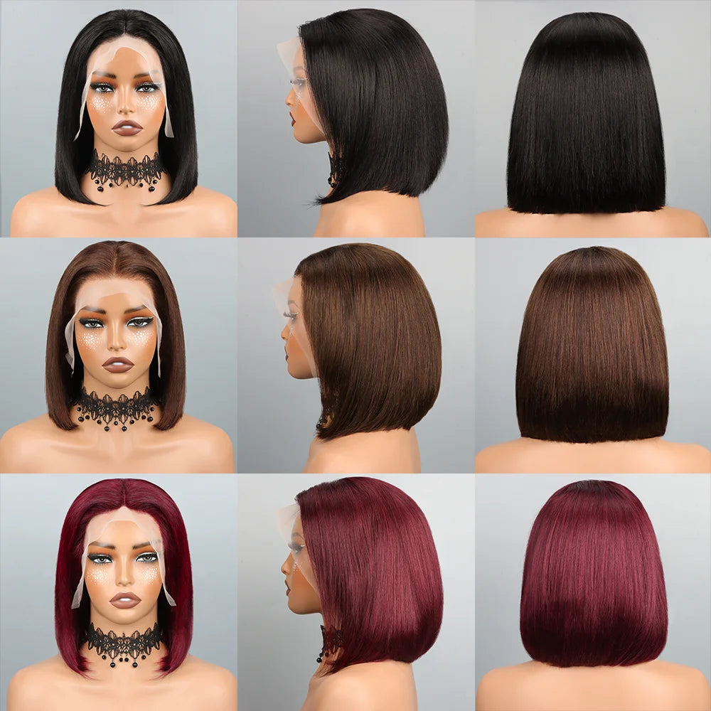Bob Wig Human Hair 13x4 Hd Lace Front Human Hair Wigs