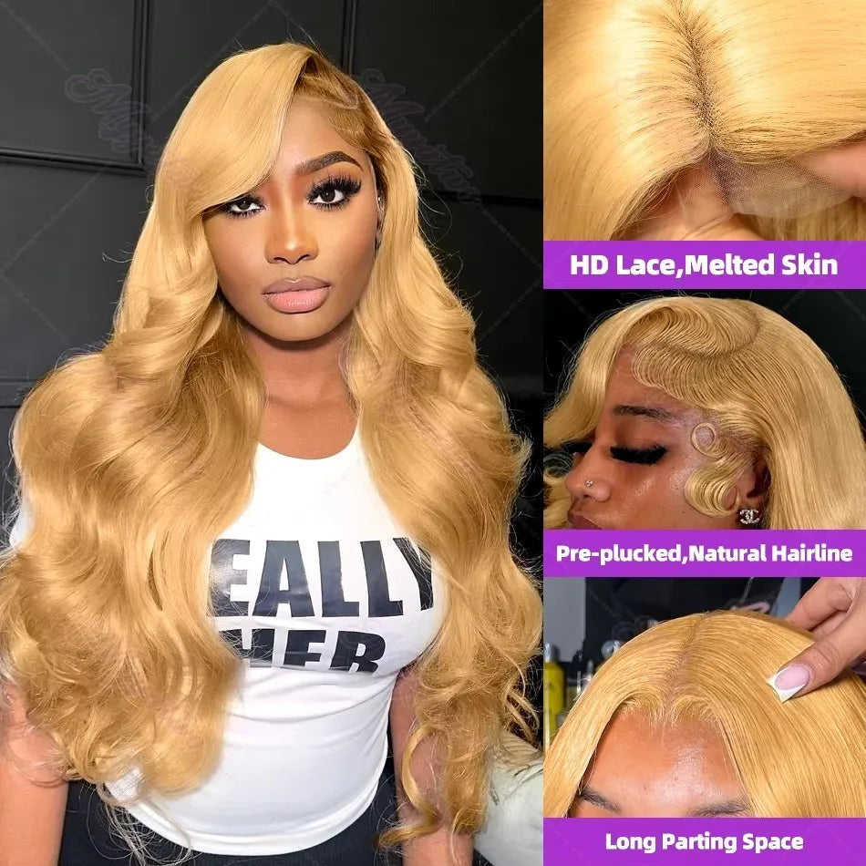 27 Honey Blonde Wig Human Hair