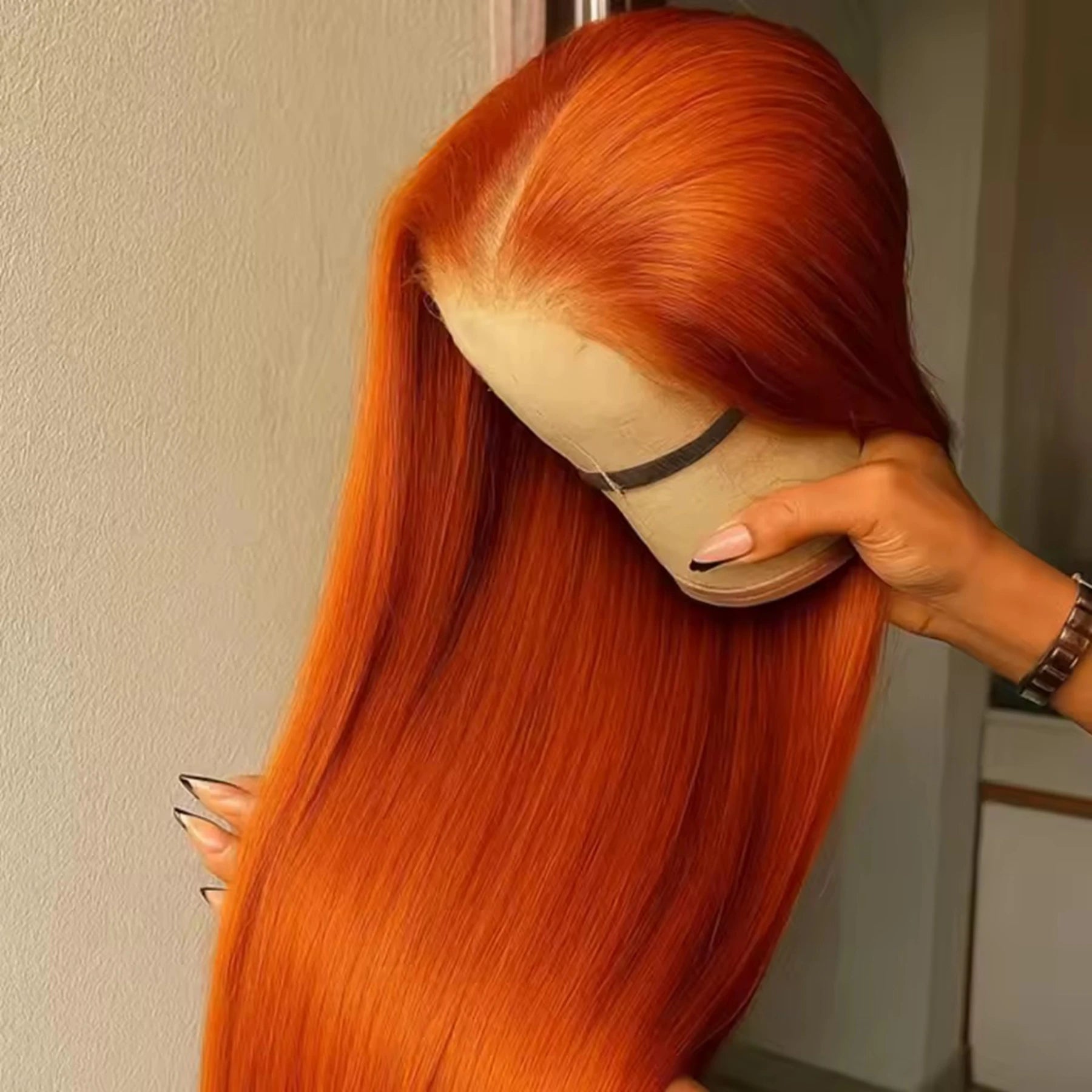 Ginger Color Synthetic Wigs