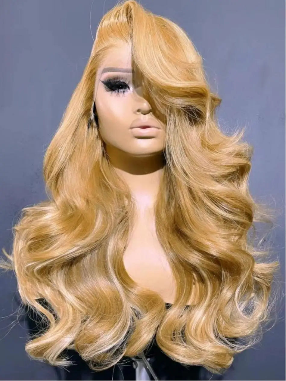 27 Honey Blonde Wig Human Hair