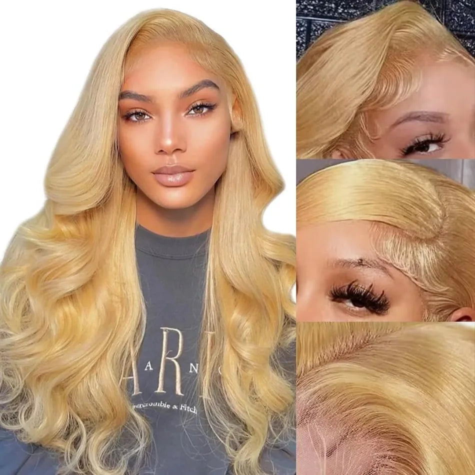 27 Honey Blonde Wig Human Hair