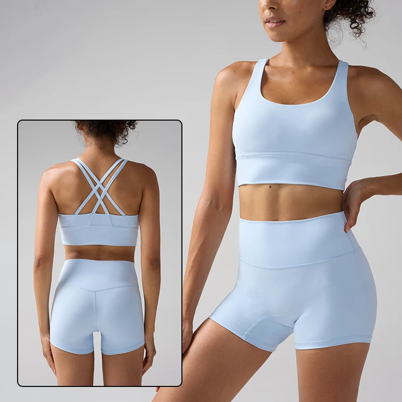 2 Pieces Solid Color Women