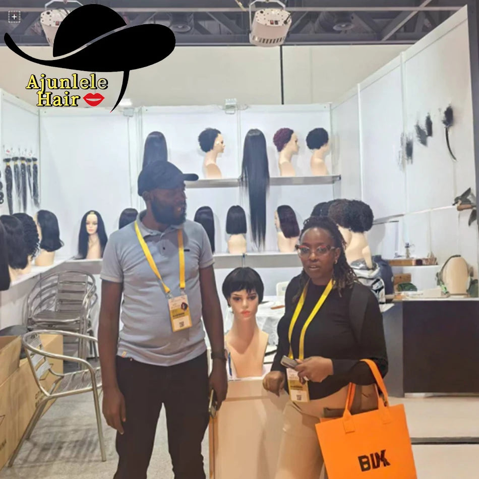 Peruvian Hair Side Part Wig Human Hair 13x4 Lace Frontal Kinky Curly Wig Pixie Short Bob Natural Black Color Water Curly Wig