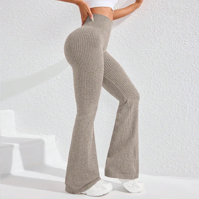 Waist Yoga Flared Pants