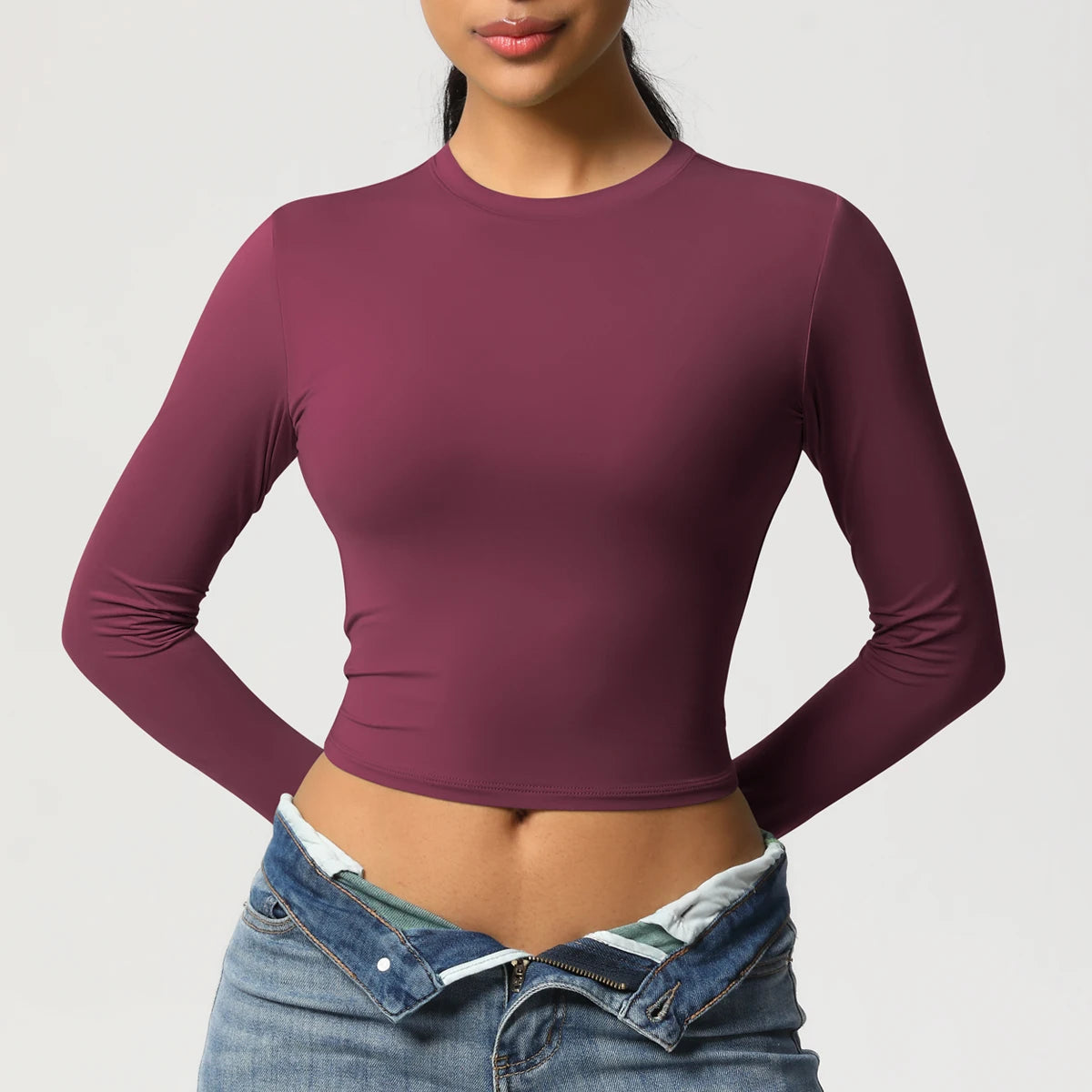 Women's Solid Color Nylon