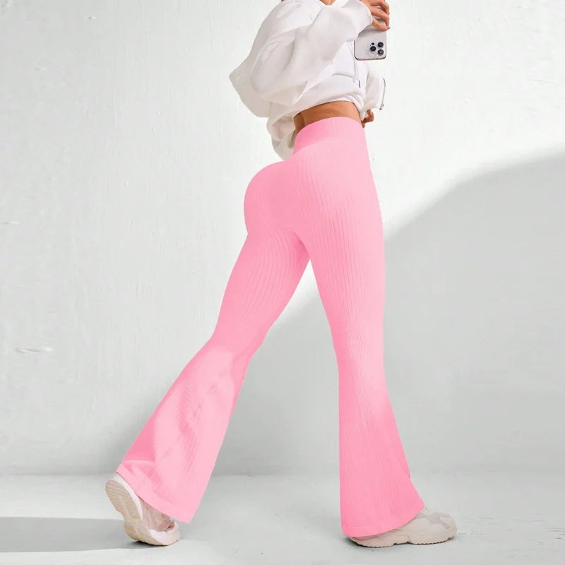 Waist Yoga Flared Pants