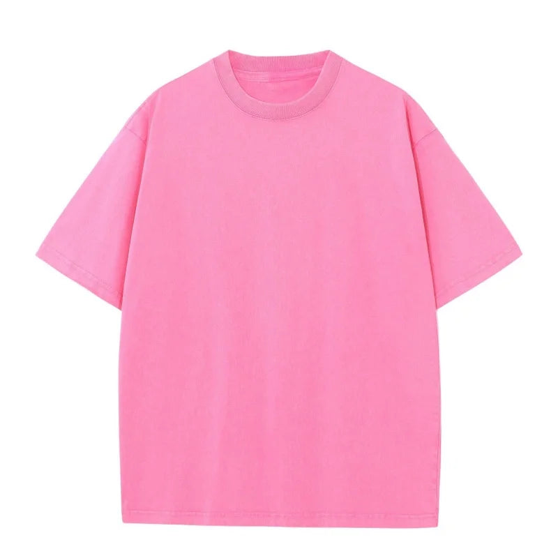 230G M-5XL Solid T Shirt